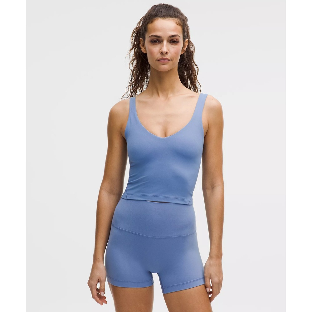 -Lululemon-Align Tank Top Light Support, A/B Cup-Prep Blue